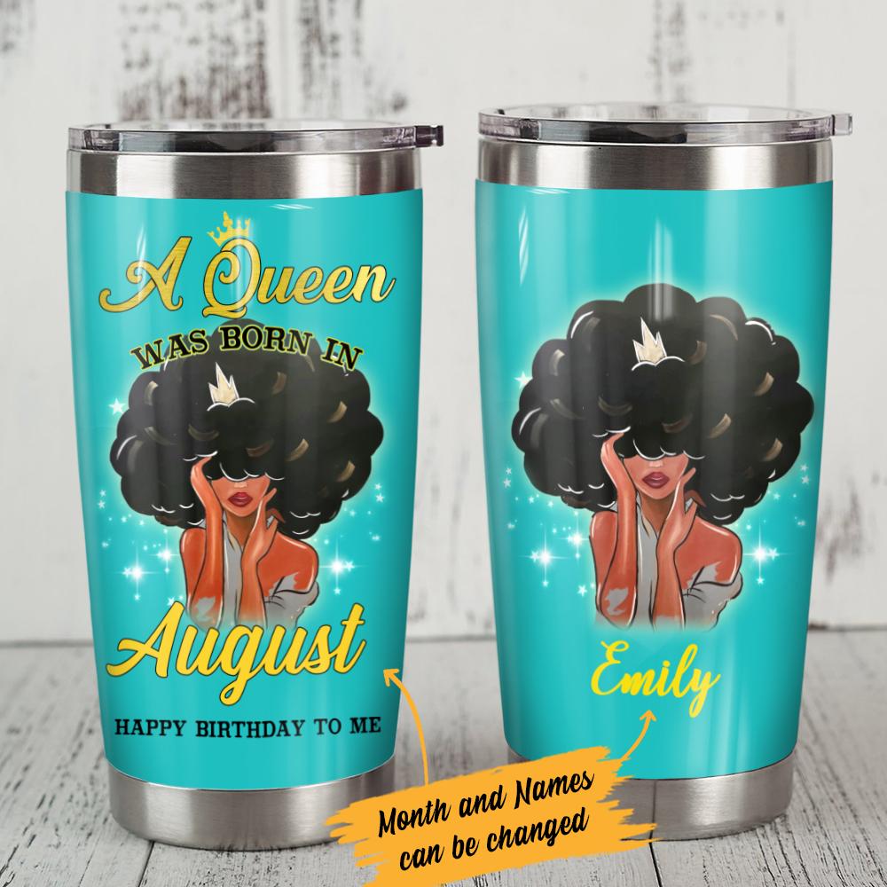 Personalized Bwa Queen Steel Tumbler MT22