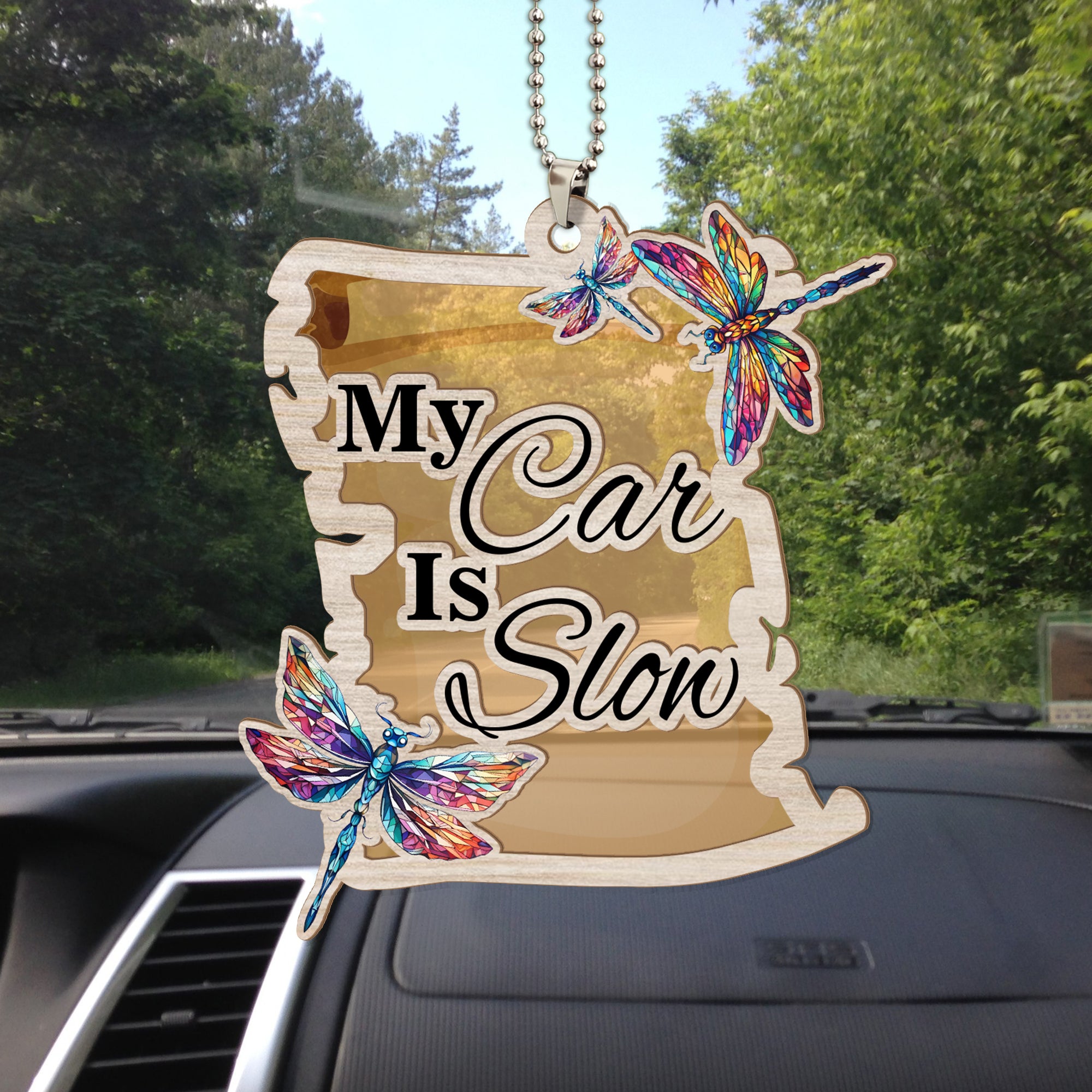 Personalized Dragonfly Suncatcher Ornament, Gift For Dragonfly Lovers Suncatcher, God Dragonfly Gift, Window Wall Hanging Home Decor, Car Hanging Interior Rearview - Image 2